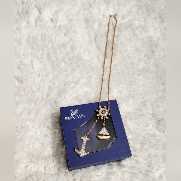 Swarovski Anchor Sailboat and Ship Wheel Necklace - Picture 15 of 15